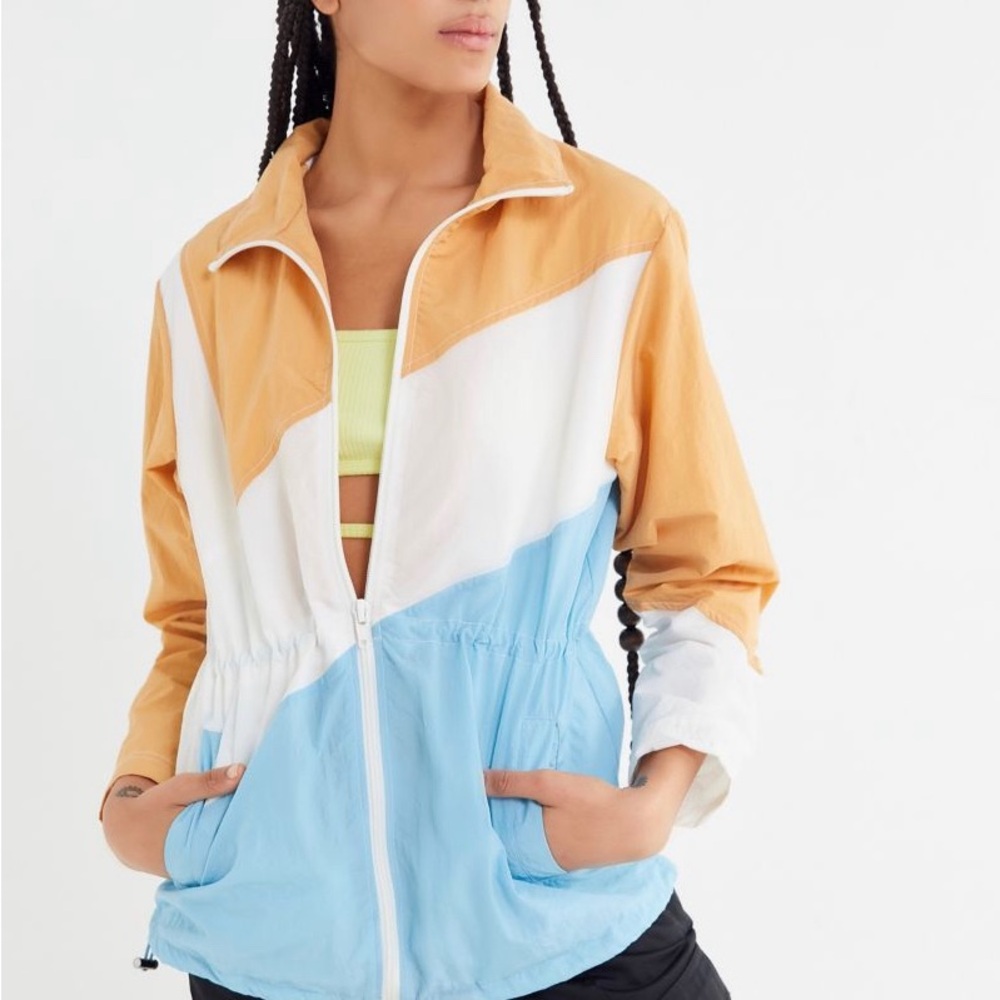 Urban Outfitters Austen Colorblock Windbreaker Jacket